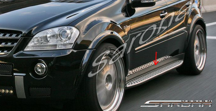 Custom Mercedes ML  SUV/SAV/Crossover Running Boards (2007 - 2011) - $790.00 (Part #MB-002-SB)